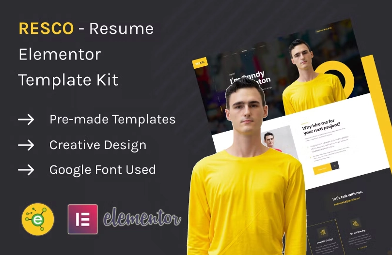Resco – Resume Elementor Template