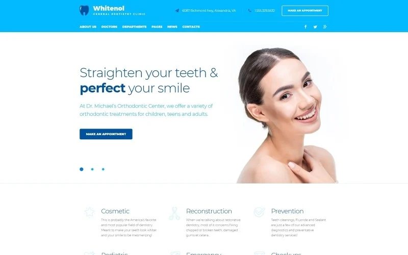 Whitenol – Dentistry Clinic Responsive WordPress Theme