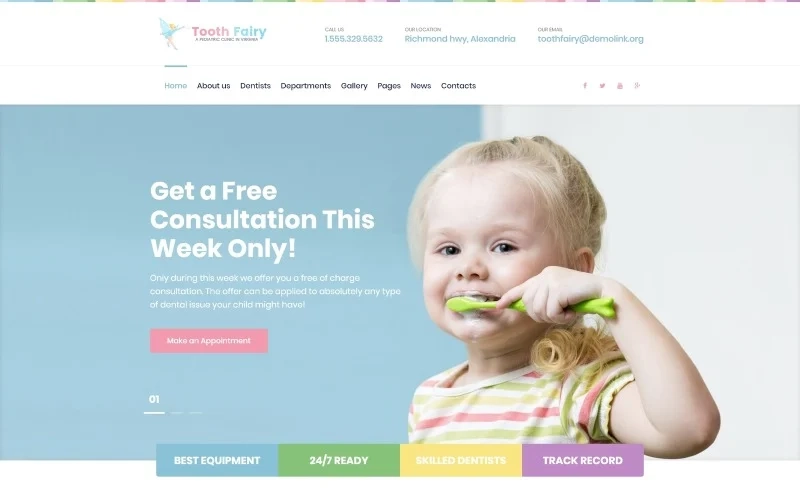 Tooth Fairy – Pediatric Dentistry WordPress Theme