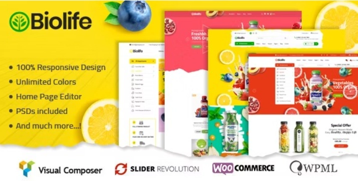 Biolife – Organic Food WordPress Theme ( RTL Supported )