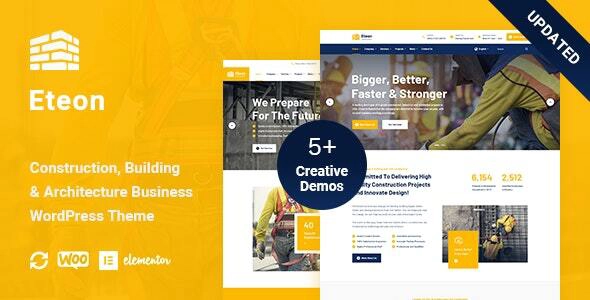Eteon – Construction And Building WordPress Theme