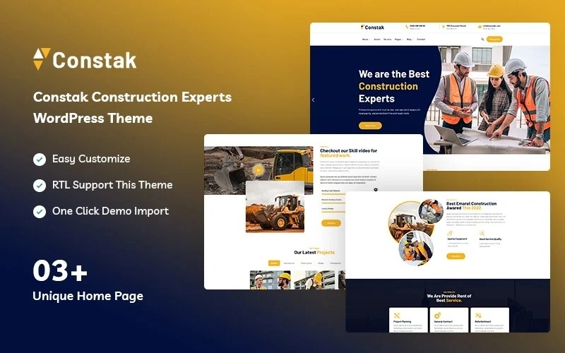 Constak – Construction Experts WordPress Theme