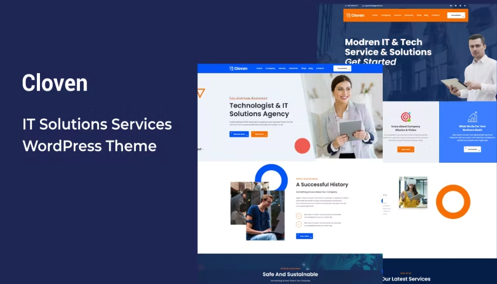 Cloven – IT Solutions Services WordPress Theme