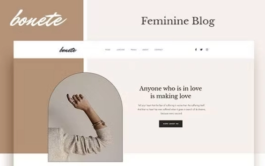 Bonete – Feminine Blog Elementor Template
