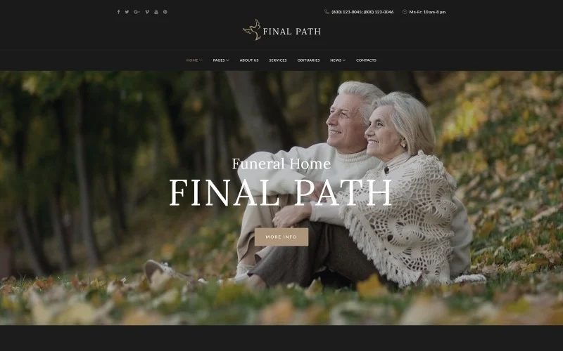 Final Path – Funeral Home Responsive WordPress Theme