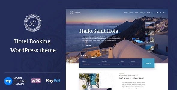 Luviana – Hotel Booking WordPress Theme