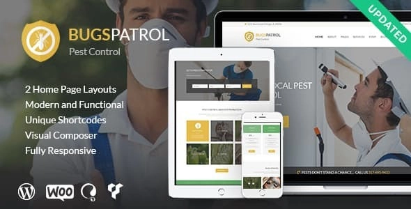 BugsPatrol – Pest & Insects Control Disinsection Services WordPress Theme