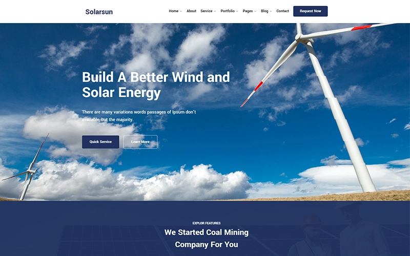 Solarsun – Solar Energy WordPress Theme