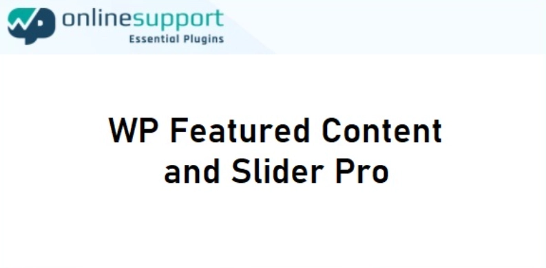 WP Featured Content and Slider Pro