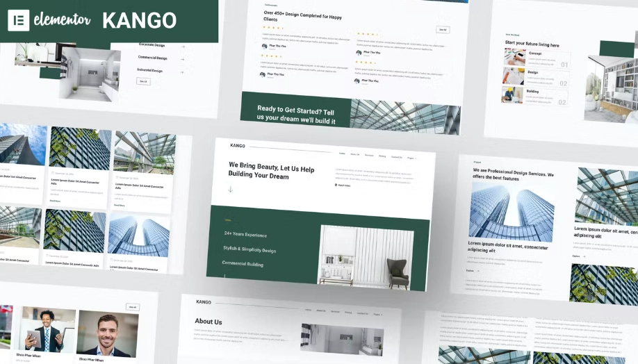 Kango – Architecture Elementor Template