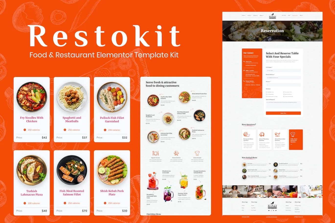 Restokit – Food & Restaurant Elementor Template