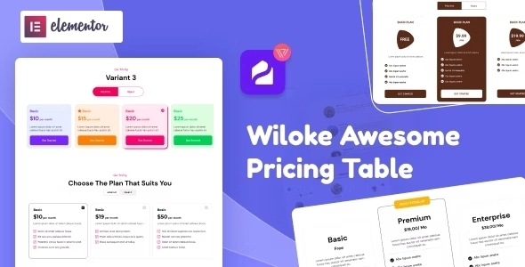 Wiloke Awesome Pricing Table