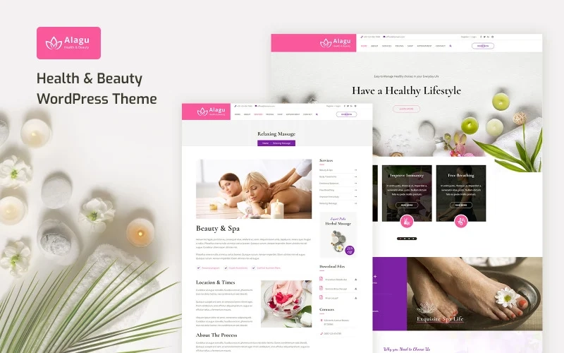 Alagu – Beauty Salon WordPress Theme