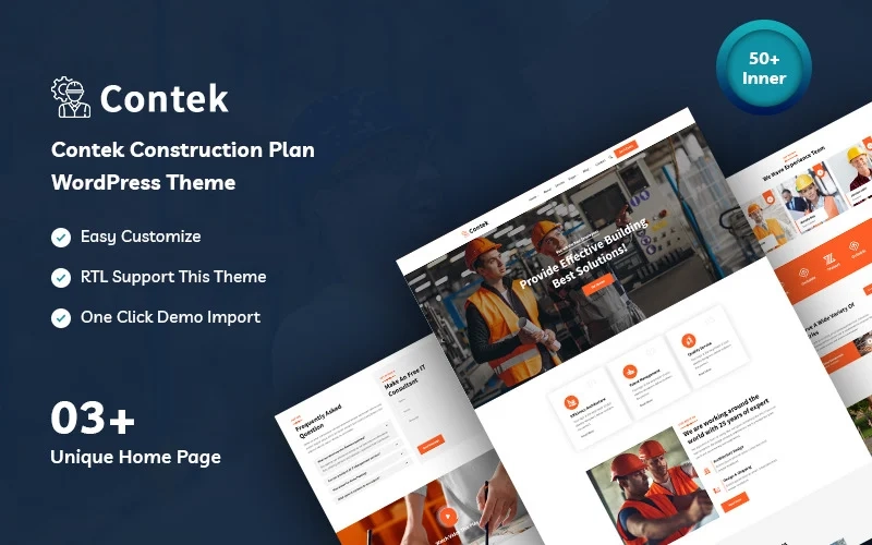 Contek – Construction Plan WordPress Theme