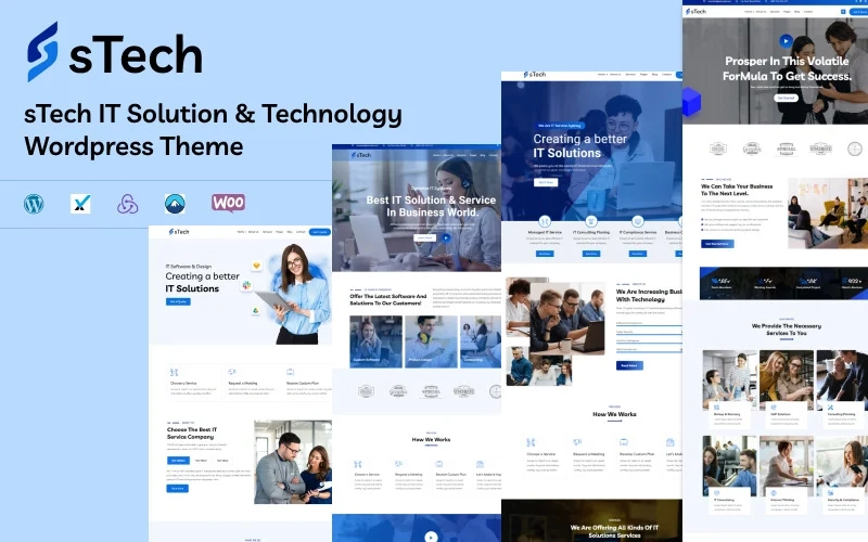 sTech – IT Solution & Technology Elementor Wordpress Theme WordPress Theme