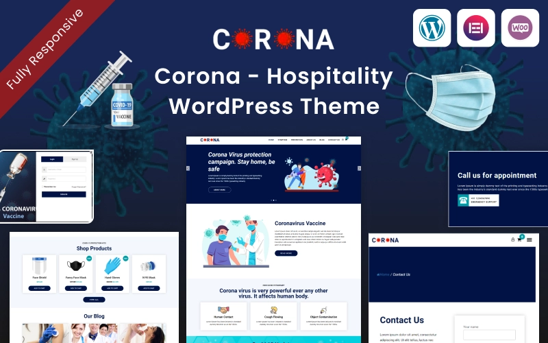 Corona – Hospitality WordPress Theme