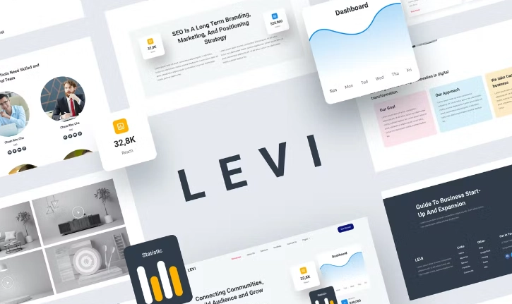 Levi – Digital Marketing Elementor Template