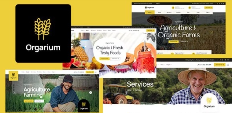 Orgarium – Agriculture & Organic Farm WordPress Theme