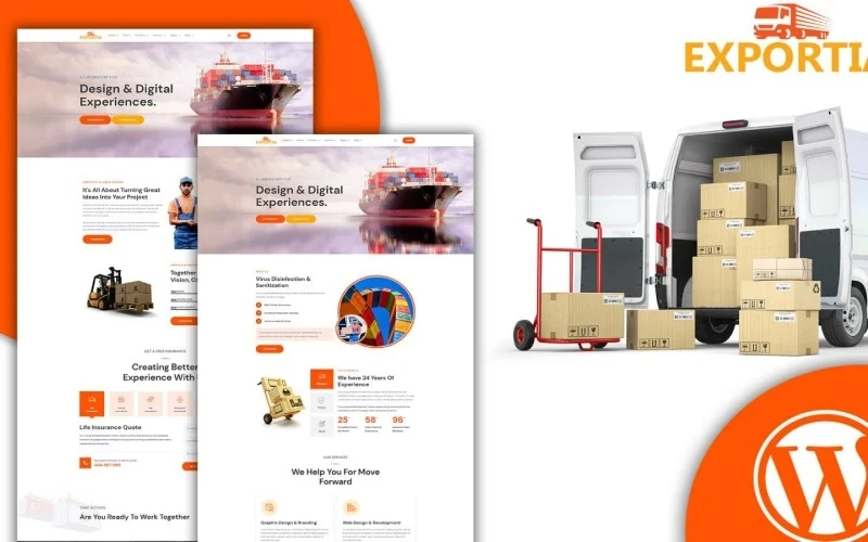 Expotia – Transportation and Logistic WordPress Theme