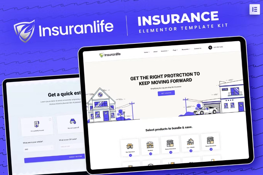 Insuranlife – Insurance Agency Elementor Template