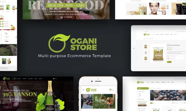 Ogani – Organic Food Store Theme for WooCommerce
