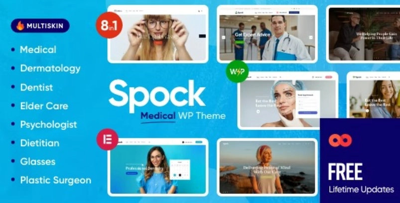 Spock – Medical Elementor Multi-skin WordPress Theme