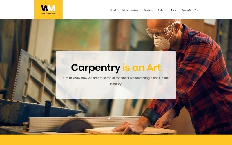 Woodsmaster – Carpenter & Handyman WordPress Theme