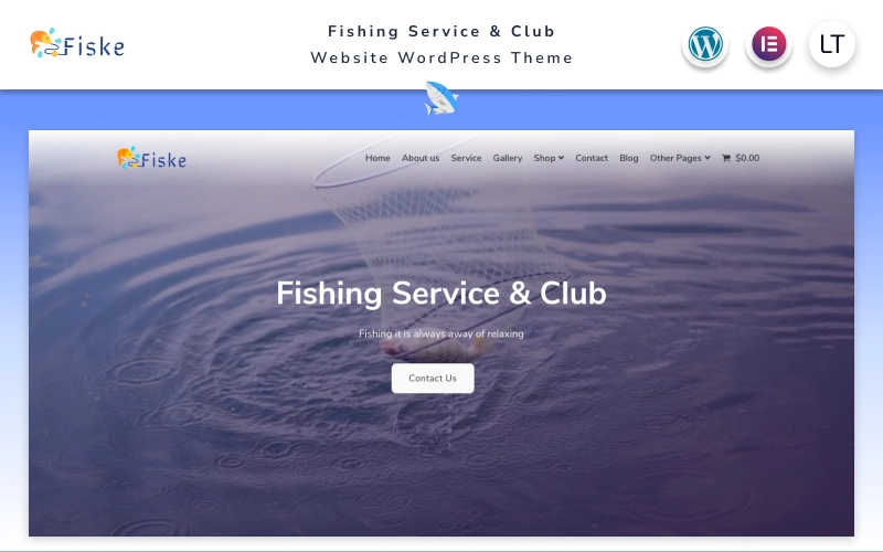 Fiske – Fishing Service & Club Elementor WordPress Theme