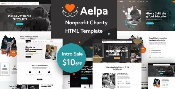 Aelpa – Nonprofit Charity WordPress Theme