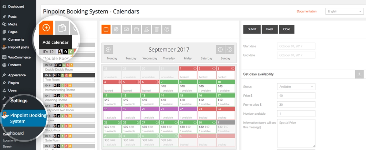 Pinpoint Booking System PRO