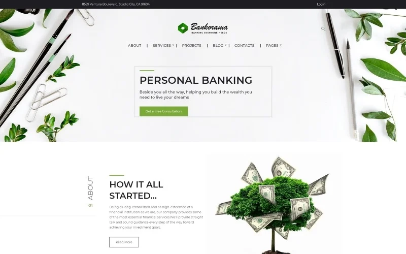 Bankorama – Bank WordPress theme WordPress Theme