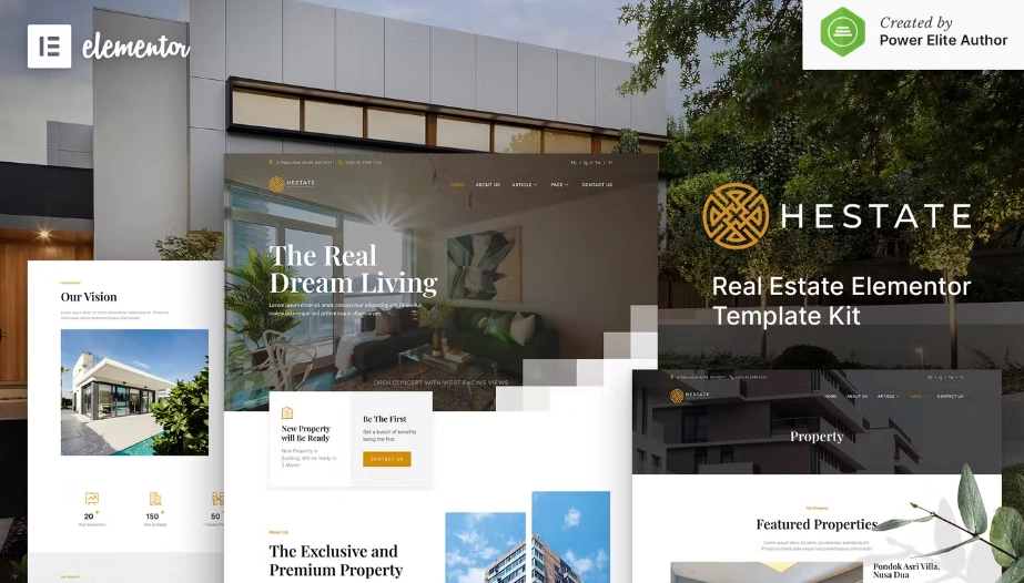 Hestate – Real Estate Elementor Template