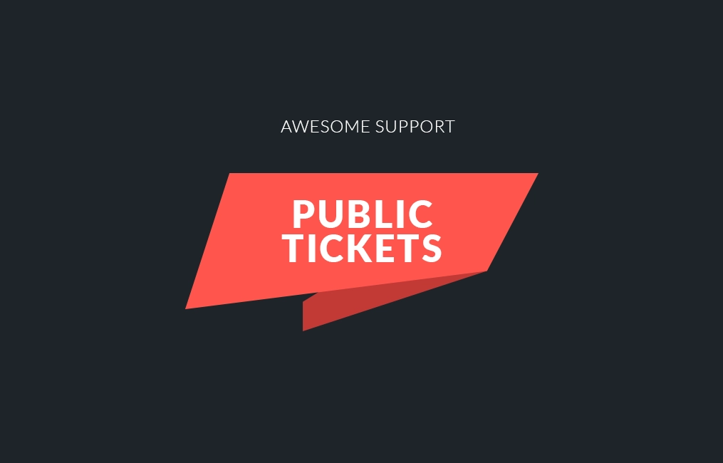 Awesome Support: Public Tickets
