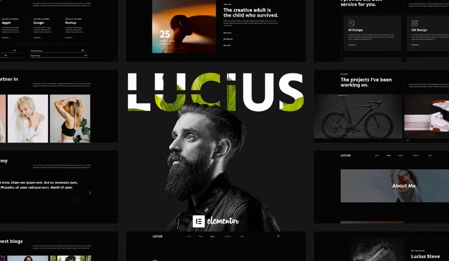 Lucius – Personal Portfolio Elementor Template