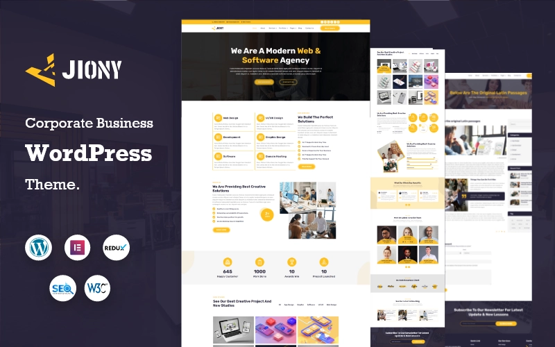 Jiony – Multipurpose Corporate Business WordPress Theme