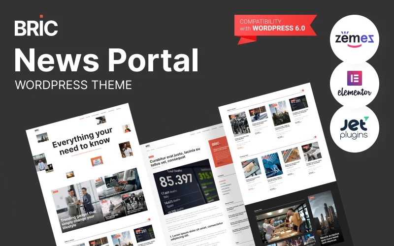 Bric – Newspaper, News Portal WordPress Theme