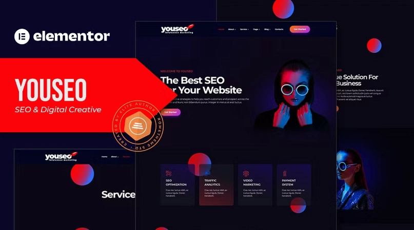 Youseo – SEO & Digital Creative Agency Elementor Template
