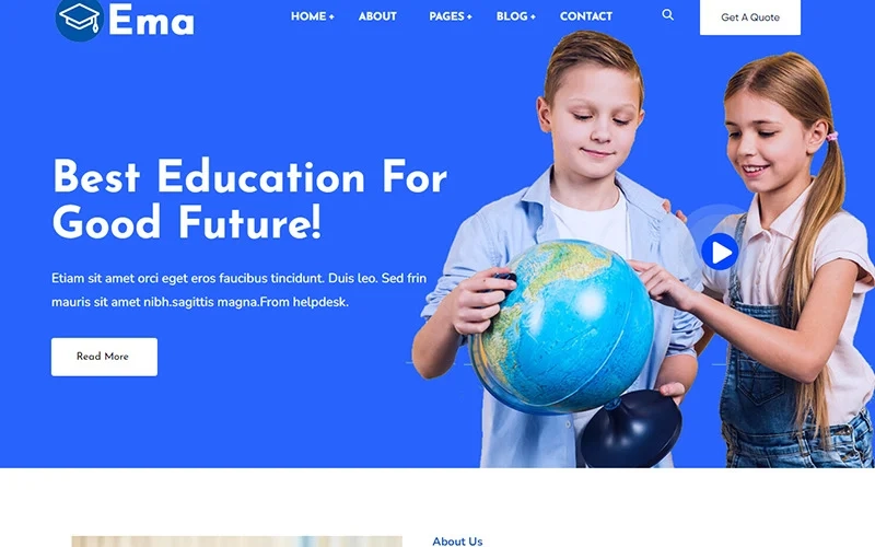 Eman – Kindergarten and Child Care WordPress Theme