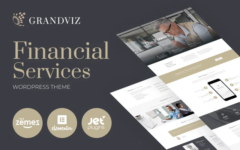 Grandviz – Financial Company Premium WordPress Theme