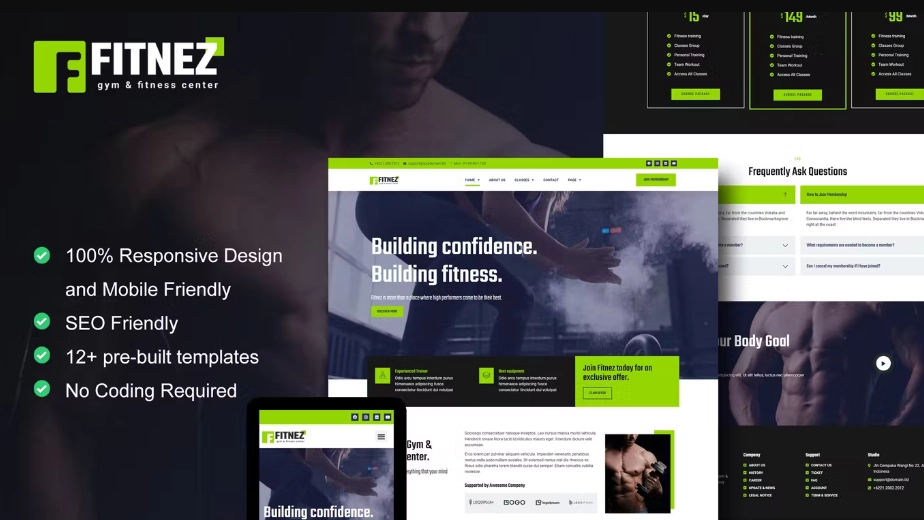 Fitnez – Fitness & Gym Elementor Template