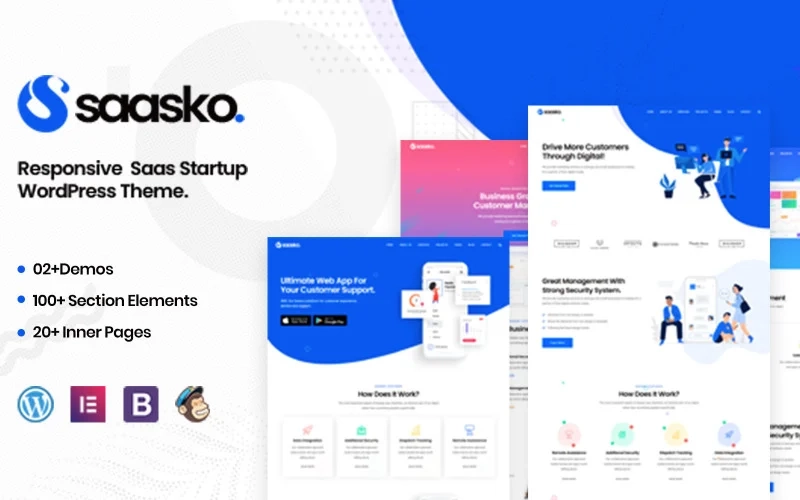 Saasko – Saas Startup WordPress Theme