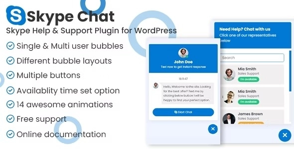 Skype chat support