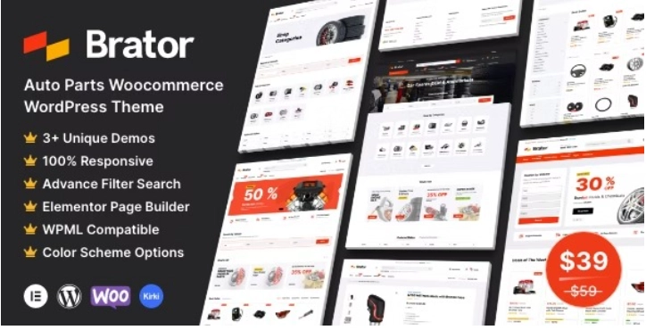 Brator – Auto Parts WooCommerce WordPress Theme