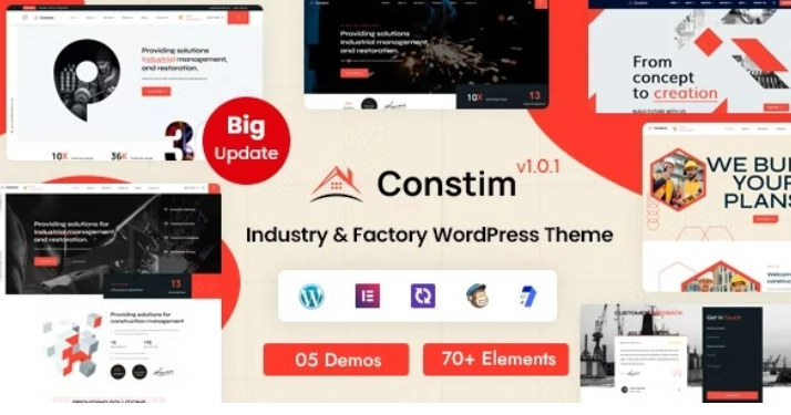 Constim – Industry & Factory WordPress Theme