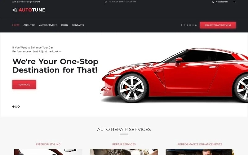 AutoTune – Car Tuning WordPress Theme