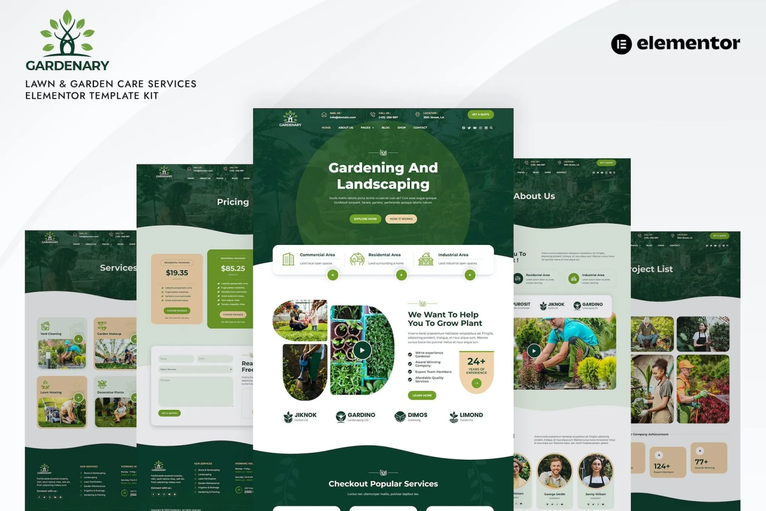Gardenary – Lawn Garden Care Services Elementor Template