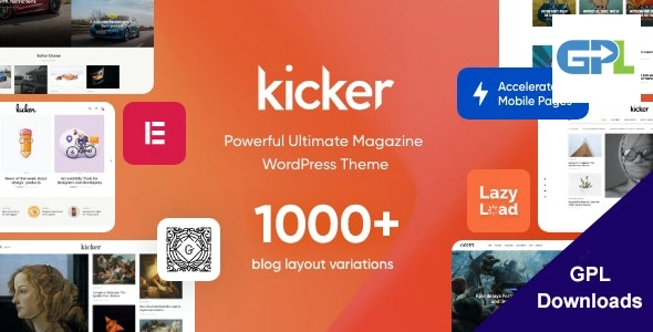 Kicker  Multipurpose Blog Magazine WordPress Theme