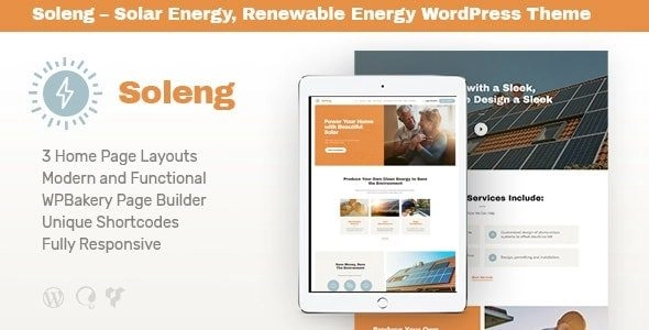 Soleng – A Solar Energy Company WordPress Theme