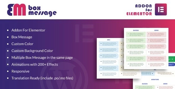 Box Message for Elementor