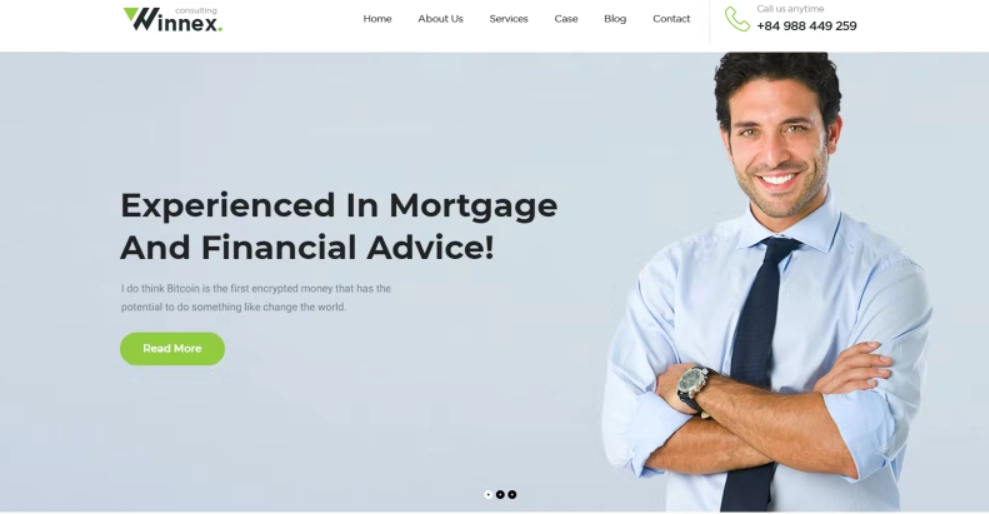 Winnex – Business Consulting WordPress Themes